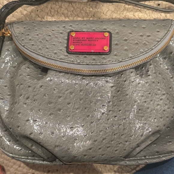 Marc by Marc Jacobs Shimmering Gray Shoulder Bag